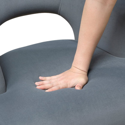 Dorset Velvet Accent Chair in Dark Gray