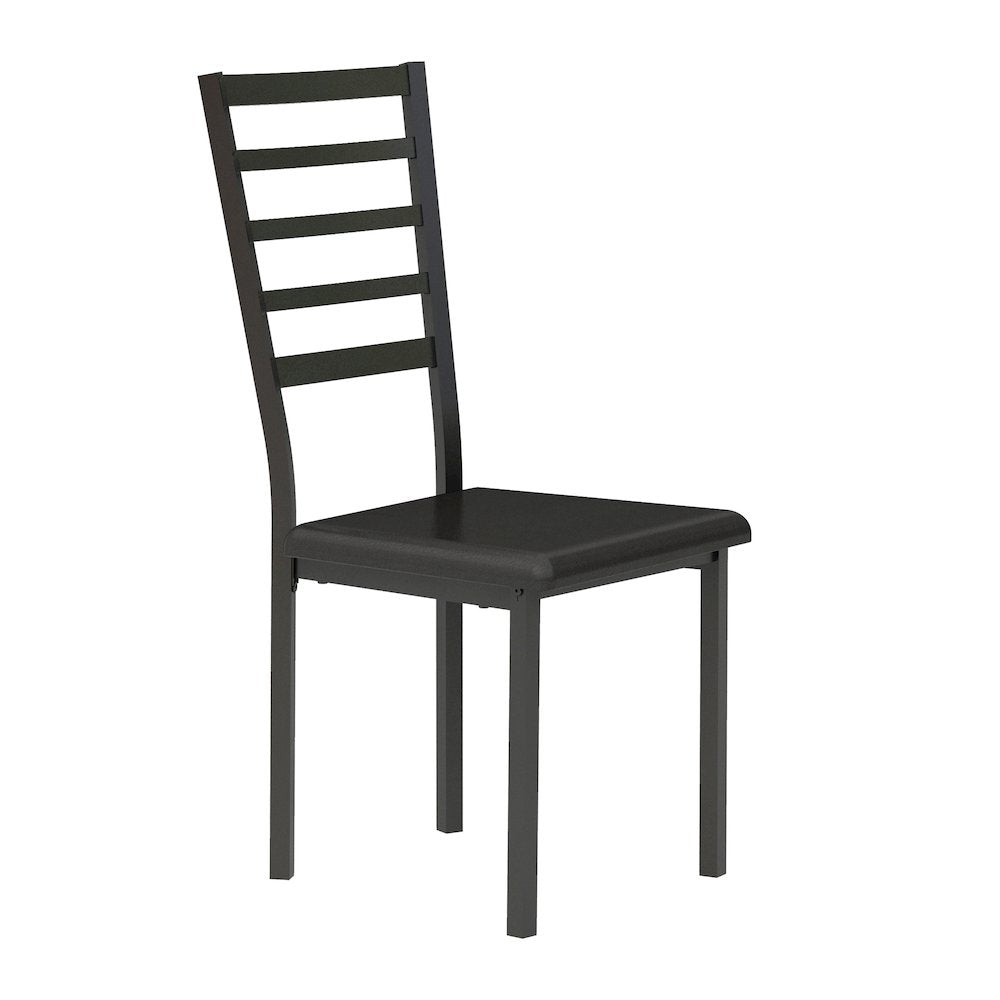 Madigan Metal Writing Desk with Chair in Black
