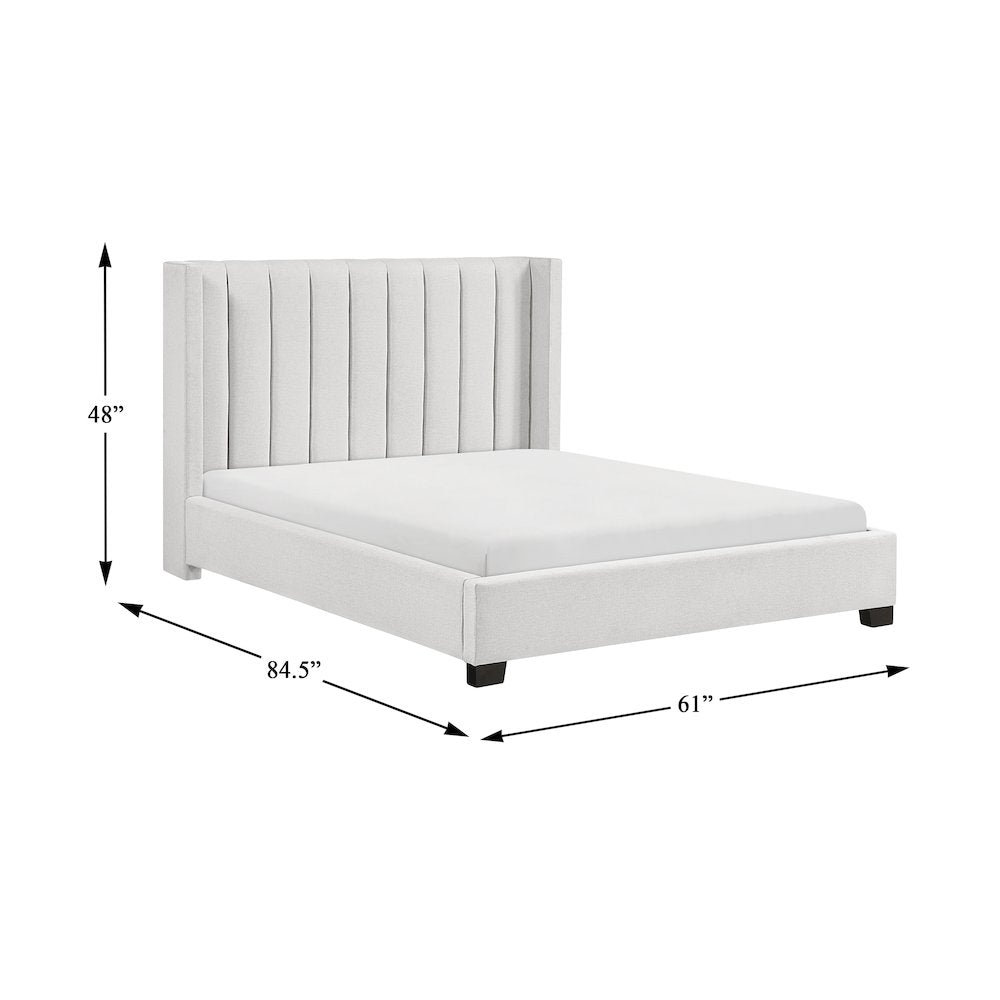 Emerson Textured Full Bed in a Box in Beige