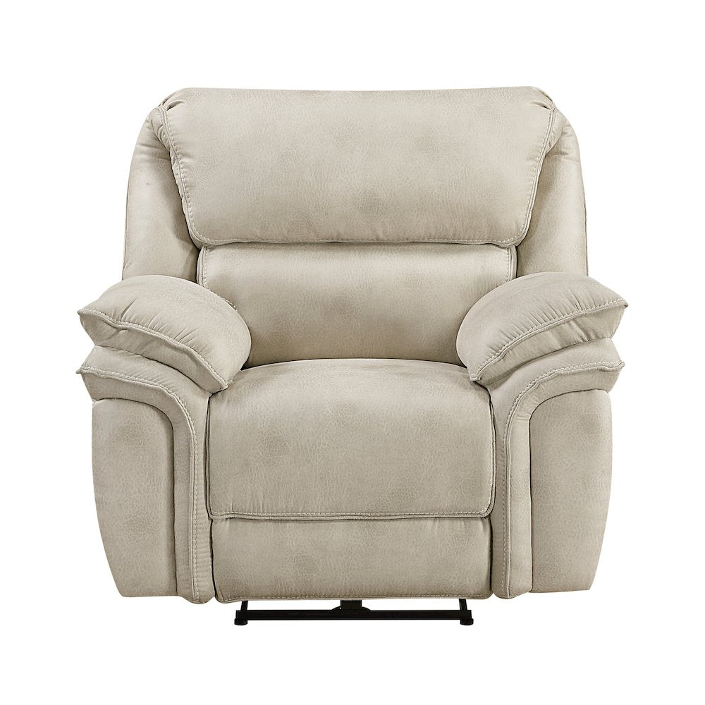 Proctor Microfiber Power Reclining Chair in Sand