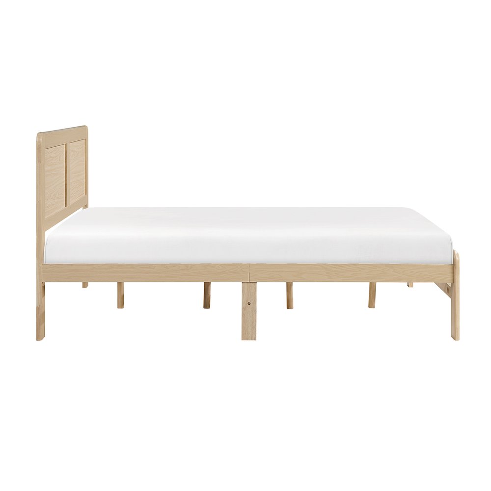 Carter Asian Hardwood Full Platform Bed in Natural