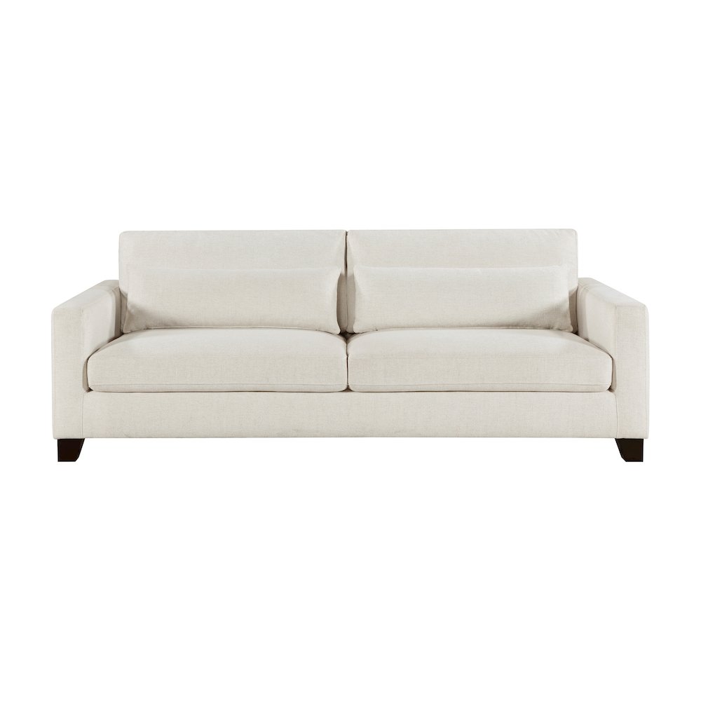 Zeke Textured Sofa in Ivory