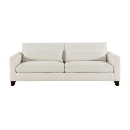 Zeke Textured Sofa in Ivory