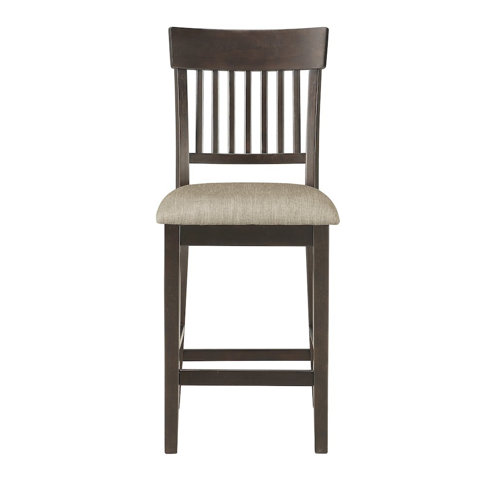 Balin Textured Counter Height Dining Chair, set of 2 in Brown
