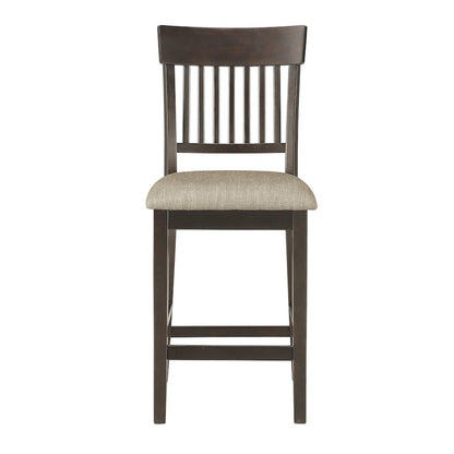 Balin Textured Counter Height Dining Chair, set of 2 in Brown
