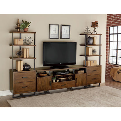 Sedley Rubberwood 3pc Set (TV+2SP) in Walnut