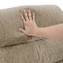 Oxford Microfiber Swivel Glider Reclining Chair in Brown