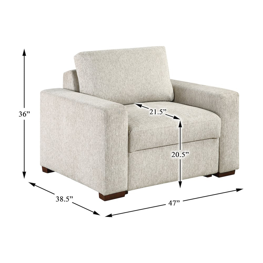 Isla Microfiber Chair in Sage Sand