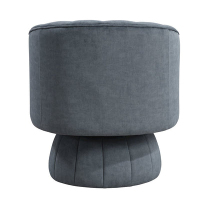 Lonita Velvet Swivel Chair in Dark Gray