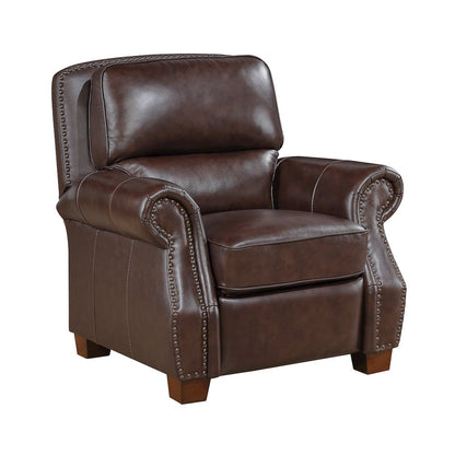 Remington Leather 3pc Set: Sofa, Love, Chair in Brown