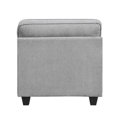 Bennett Chenille Chair in Gray