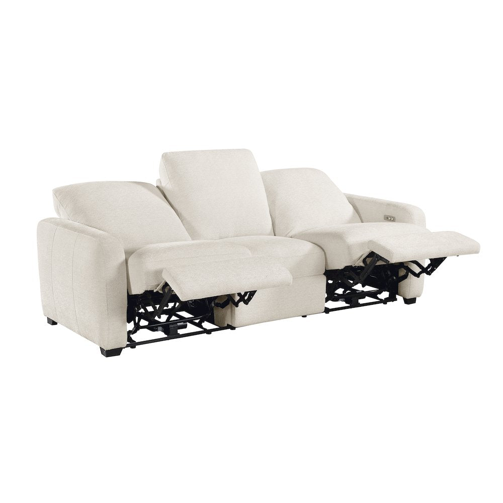 Vera Chenille 3pc Set: Sofa, Love, Chair in Beige