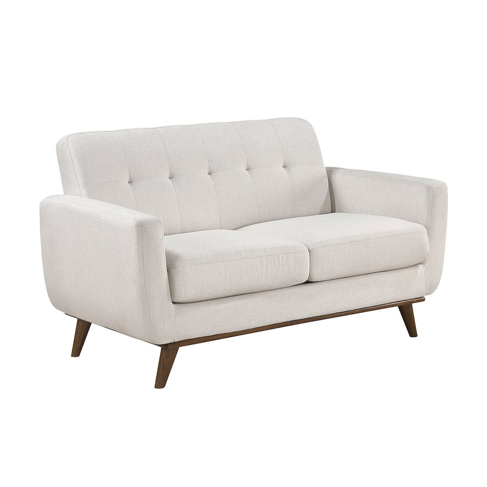 Martina Textured 2pc Set: Sofa, Love in Beige