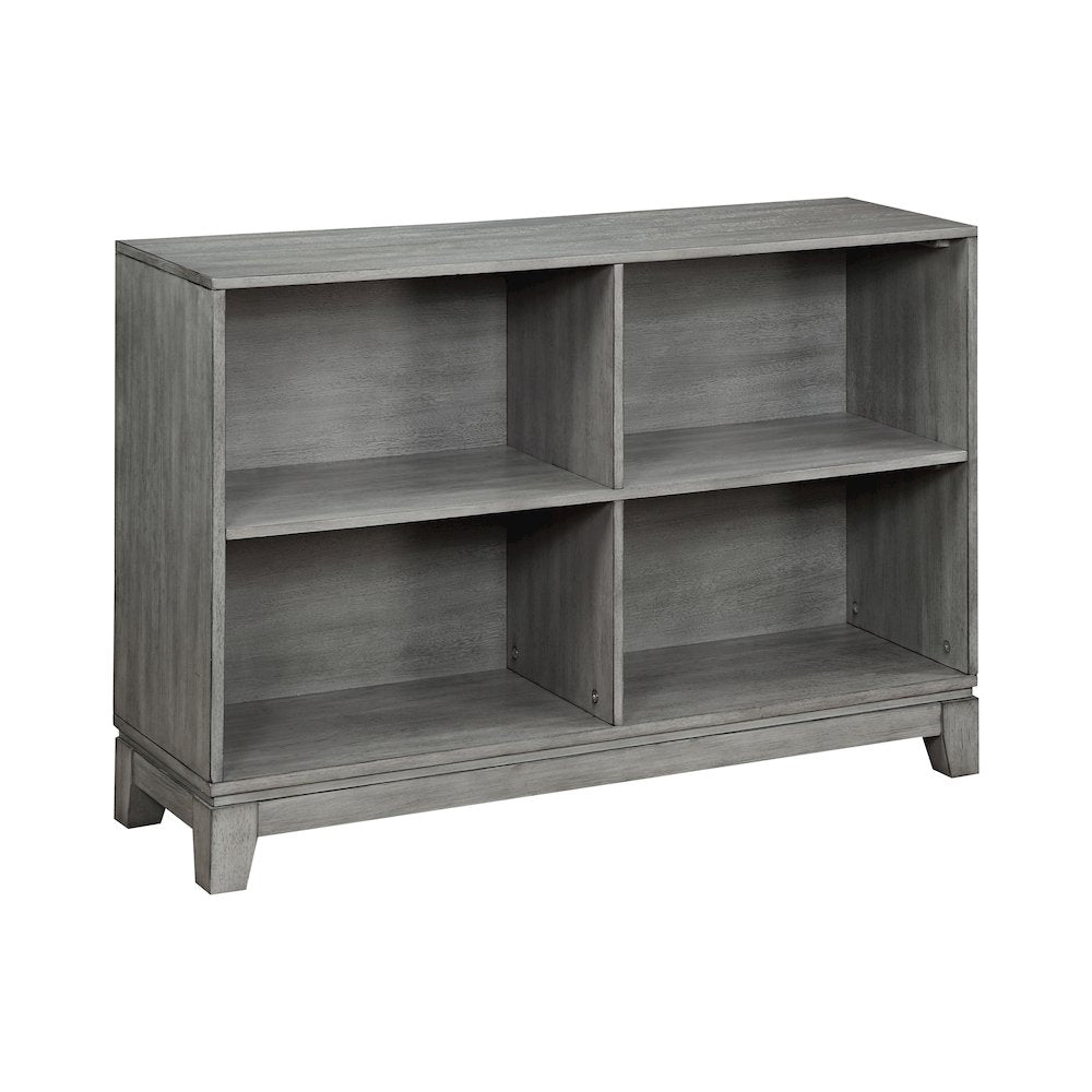 Garretson Acacia Bookcase in Gray