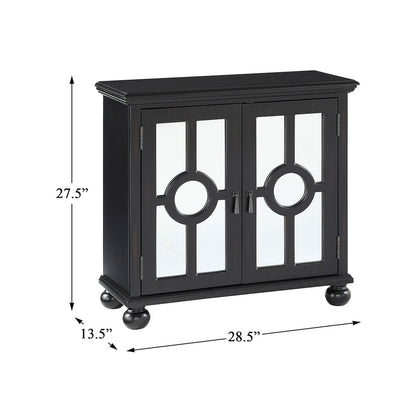 Poppy Asian Hardwood Accent Chest in Antique Black