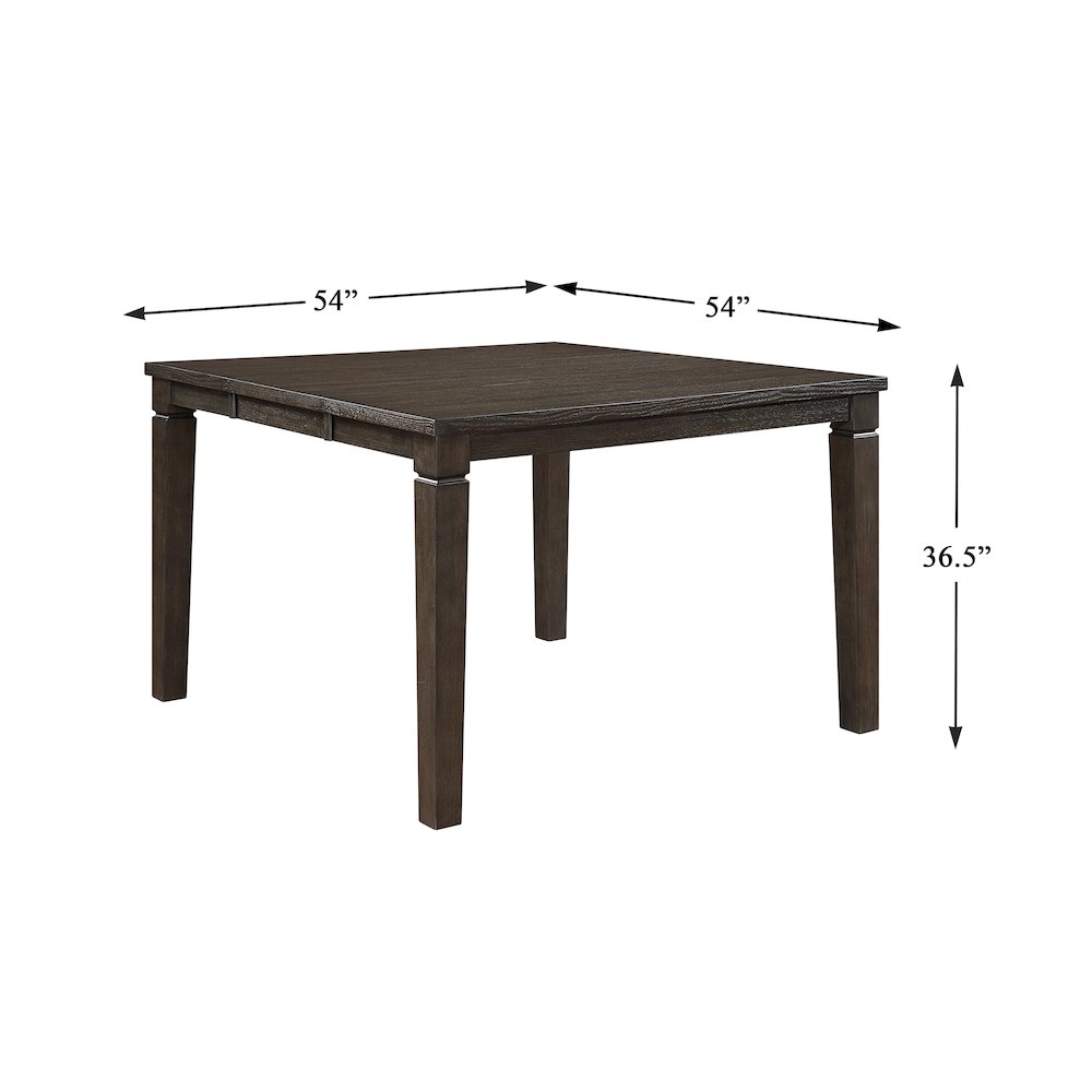 Victoria Asian Hardwood Dining Counter Height Table in Dark Espresso