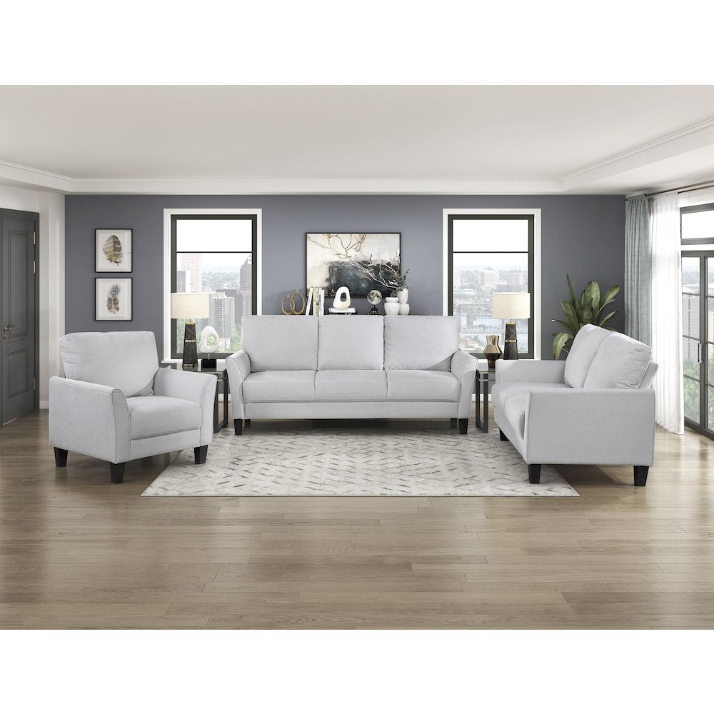 Aliana Textured Chair in Gray