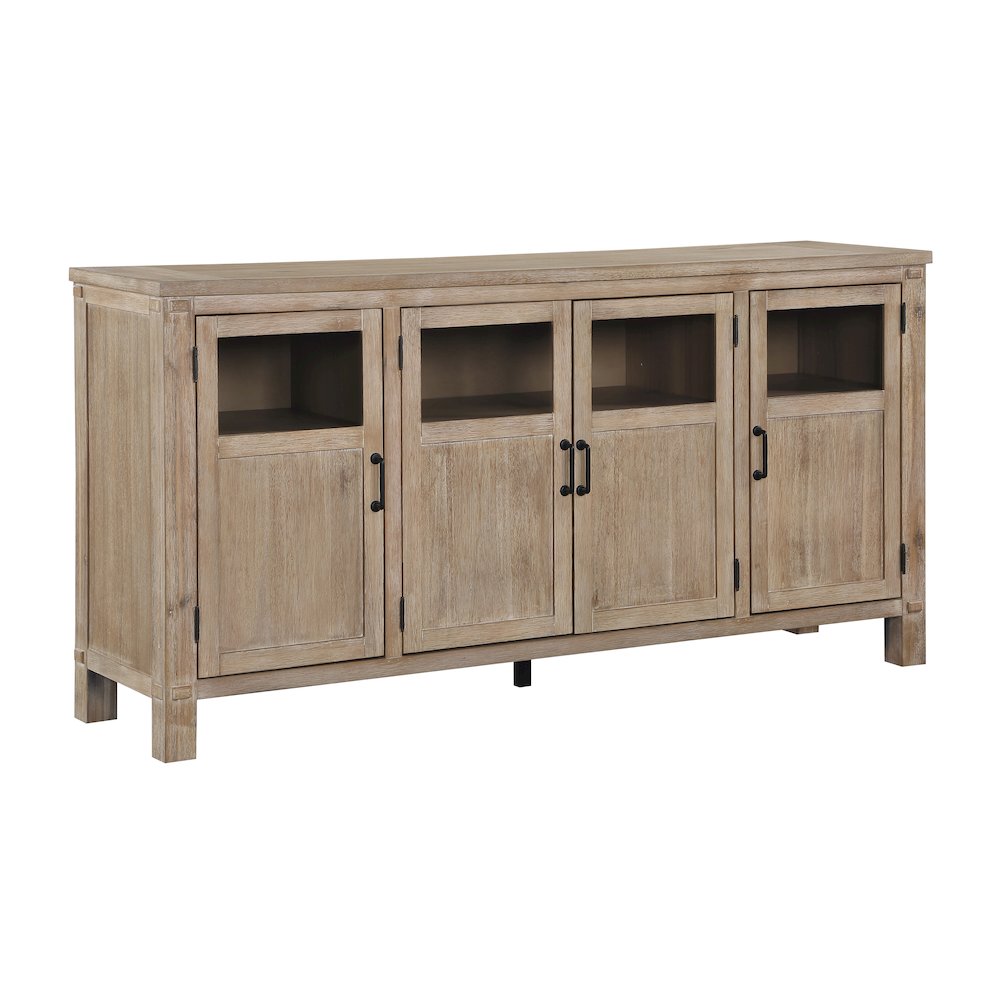 Aberdeen Acacia Veneer Dining Room Server in Distressed light oak