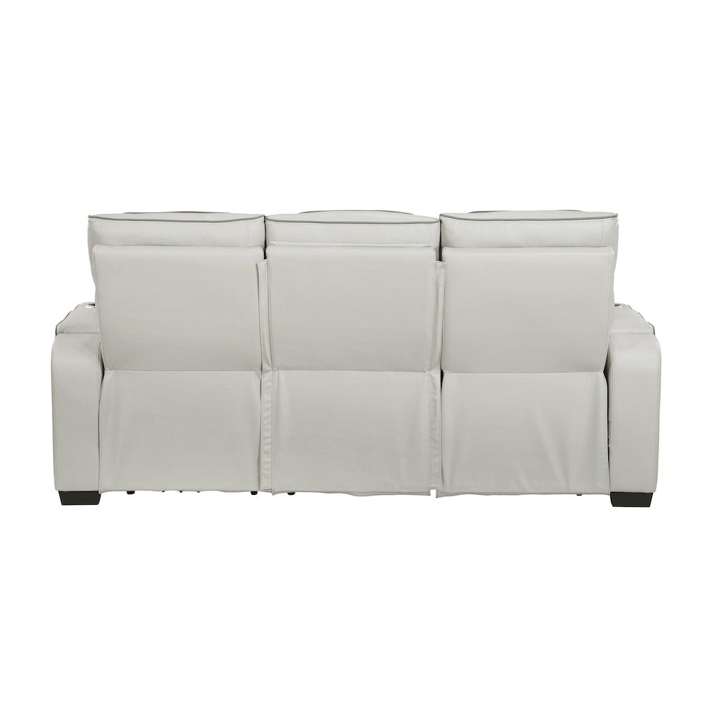 Fairway Faux Leather 3pc Set: Sofa, Loveseat, Chair in Taupe