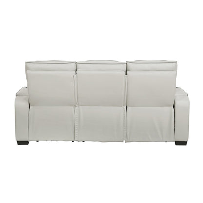 Fairway Faux Leather 3pc Set: Sofa, Loveseat, Chair in Taupe
