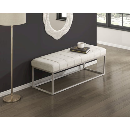 Wendell Textured Bench in Beige