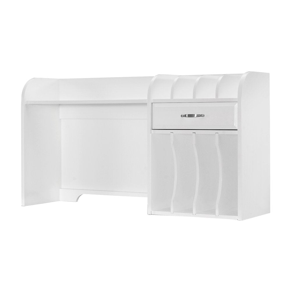 Blanche Asian Hardwood Hutch in White