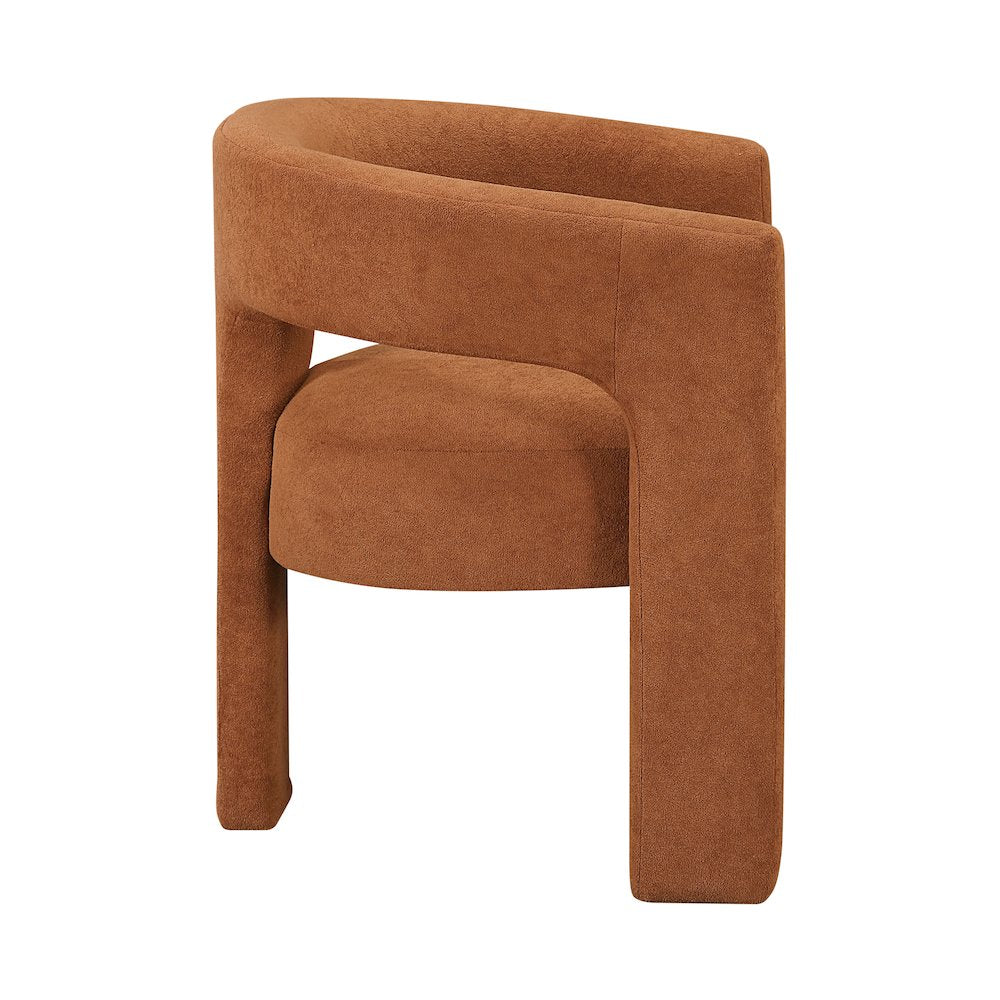 Marais Boucle Dining Chairs, Set of 2 in Orange