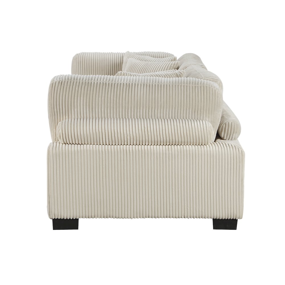 Traverse Corduroy Love Seat in Beige