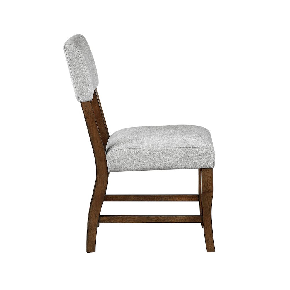Aiden Chenille Side Chair in Gray