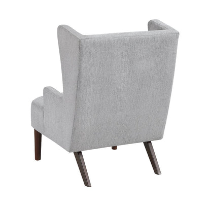 Alden Chenille Accent Chair in Gray