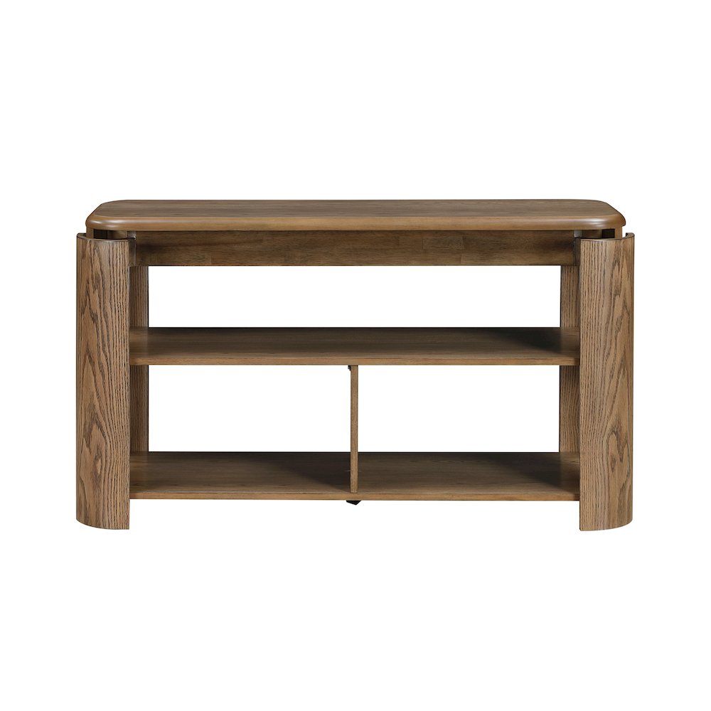 Ellis Asian Hardwood Sofa Table in Brown