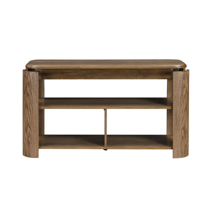 Ellis Asian Hardwood Sofa Table in Brown