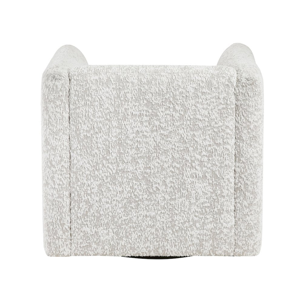 Vienna Jacquard Swivel Chair in Beige