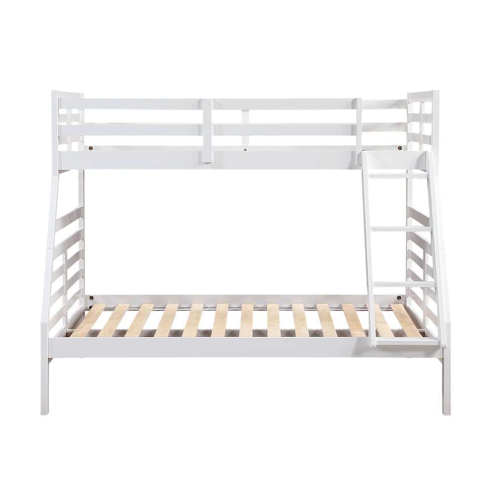 Darden Pine Twin/Full Bunk Bed in White