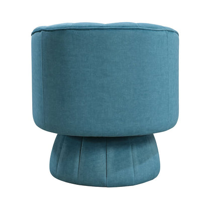 Lonita Velvet Swivel Chair in Dark Teal