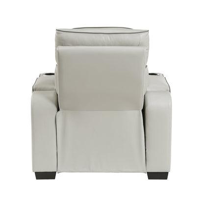 Fairway Faux Leather 3pc Set: Sofa, Loveseat, Chair in Taupe