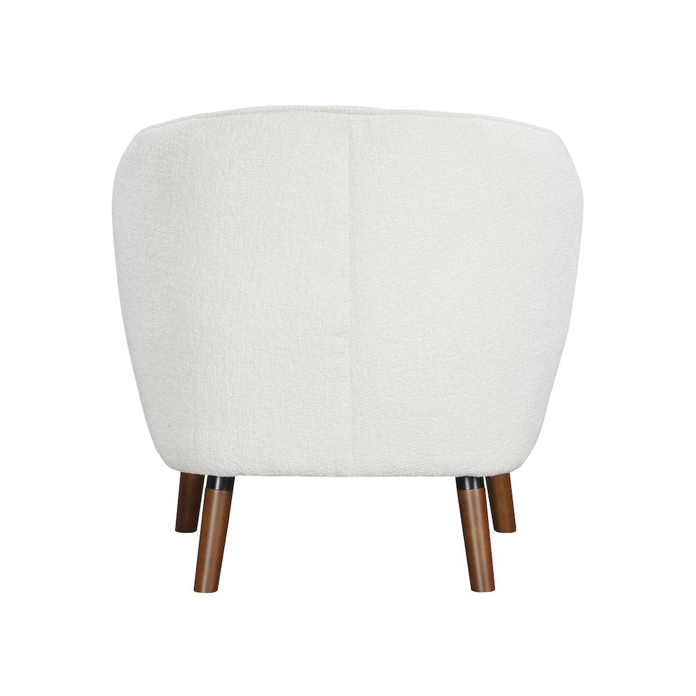 Cutler Textured Accent Chair in White