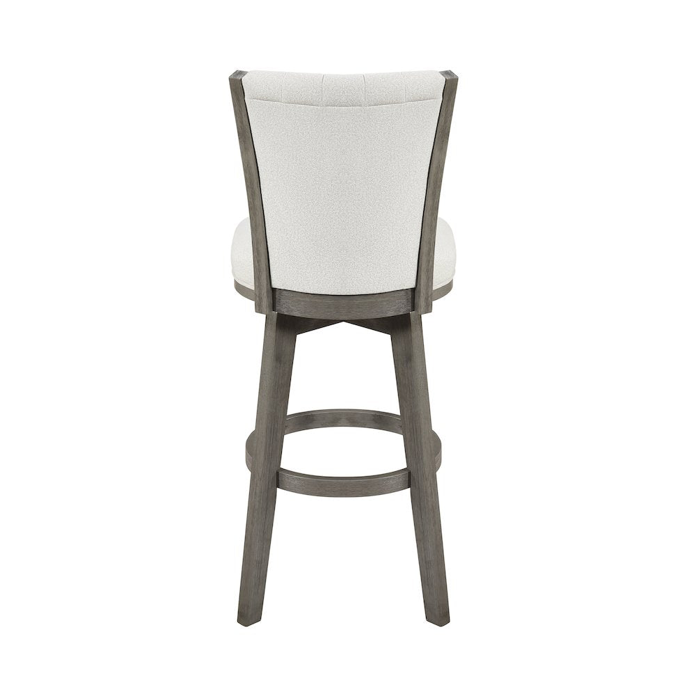 Corvallis Velvet Pub Height Swivel Stool, Set of 2 in Beige