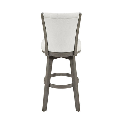 Corvallis Velvet Pub Height Swivel Stool, Set of 2 in Beige