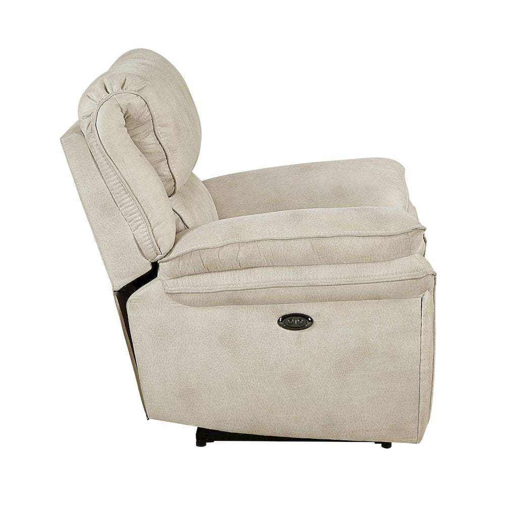 Proctor Microfiber Power Reclining Chair in Sand