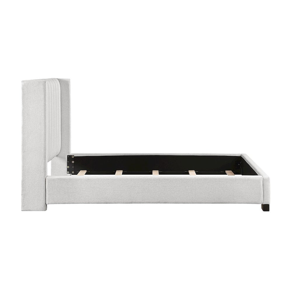 Emerson Textured Queen Bed in a Box in Beige