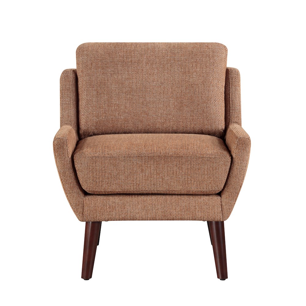 Ellie Chenille Accent Chair in Orange