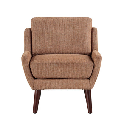 Ellie Chenille Accent Chair in Orange