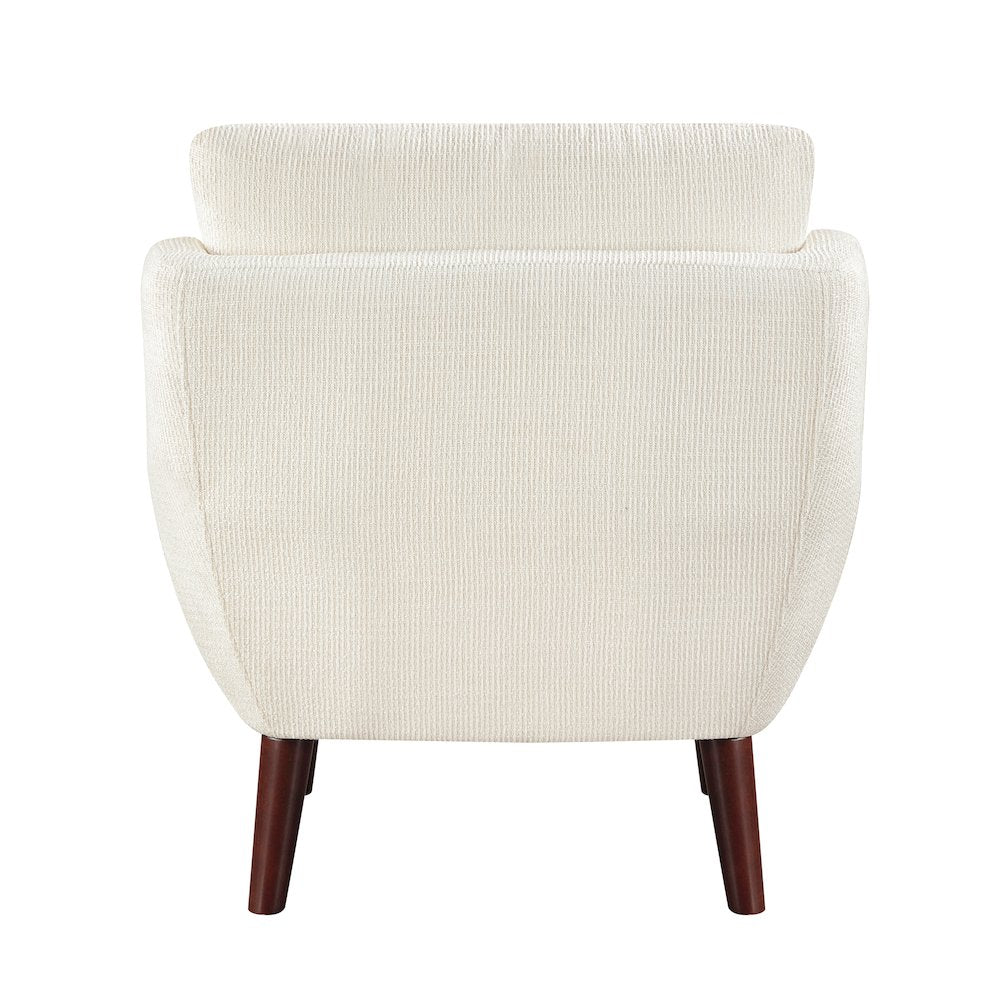 Ellie Chenille Accent Chair in Beige