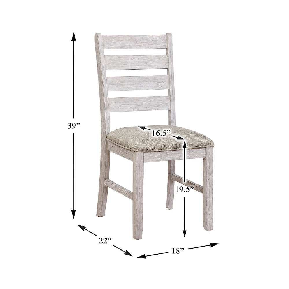 Ithaca Wood Dining Room Side Chair, set of 2 in Brown