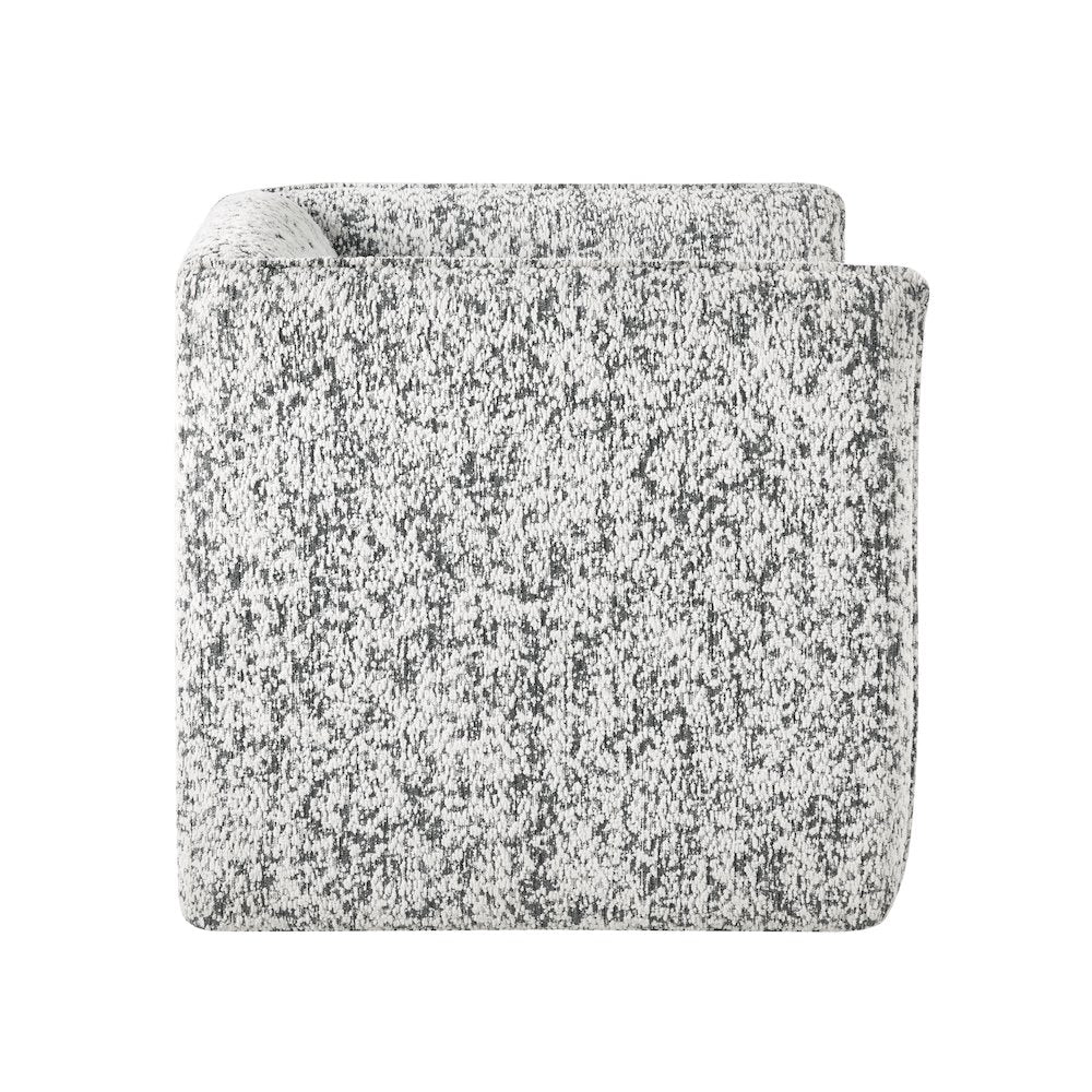 Finnegan Jacquard Swivel Chair in Gray