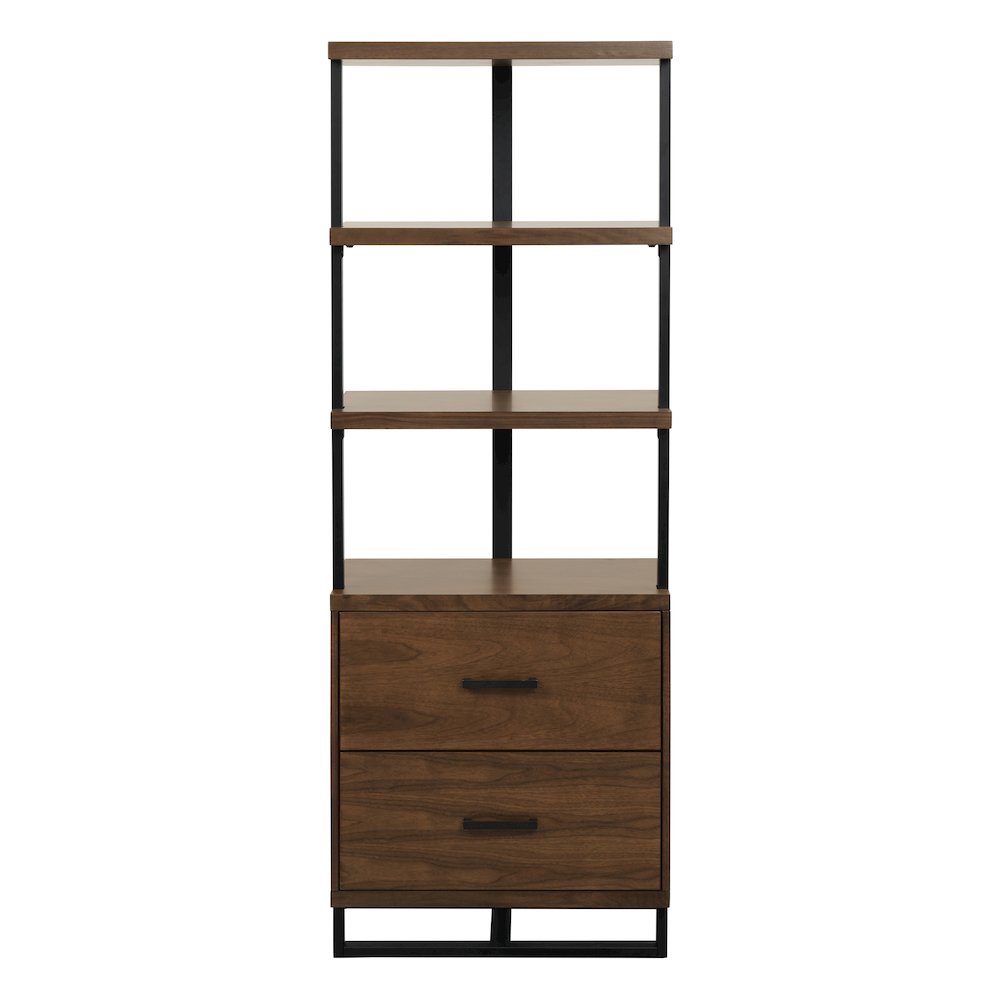 Sedley Rubberwood Side Pier in Walnut