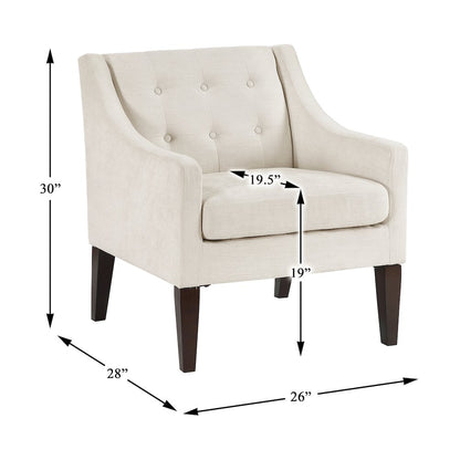 Knox Textured Accent Chair in Beige