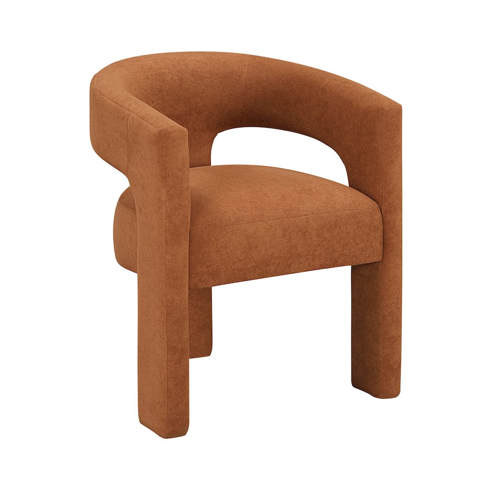 Marais Boucle Dining Chairs, Set of 2 in Orange