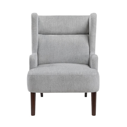 Alden Chenille Accent Chair in Gray